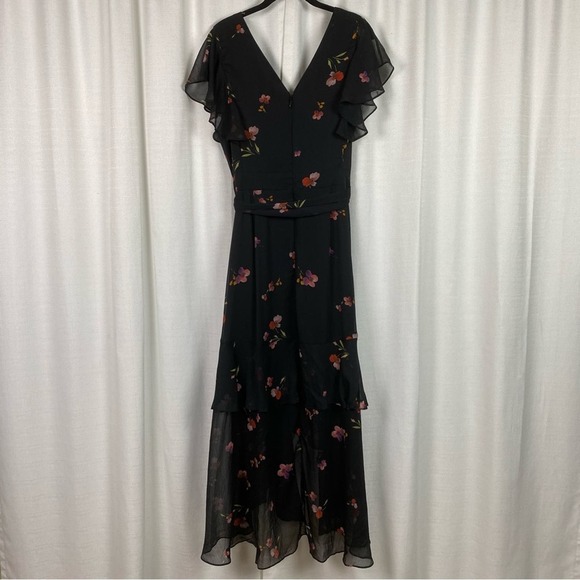 City Chic Black Floral Petal Rain Maxi Dress Sz.S/16 NWT - Picture 9 of 15